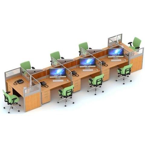 Meja Staff kantor pratisi 8 seat, sumber kaskus.co.id