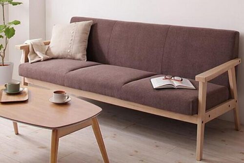 Sofa kayu dengan meja coffe, sumber aliexpress.com