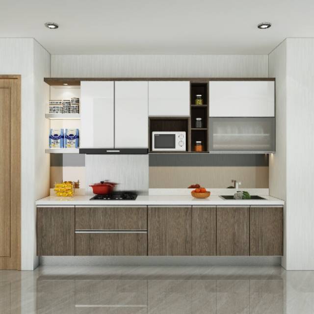 Lemari kitchen set minimalis, sumber shopee.co.id